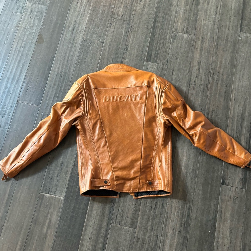 Ducati leather motorcycle jacket